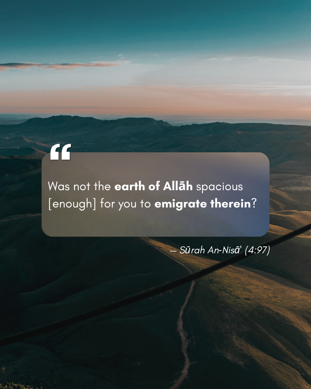 Surah An-Nisa verse 97