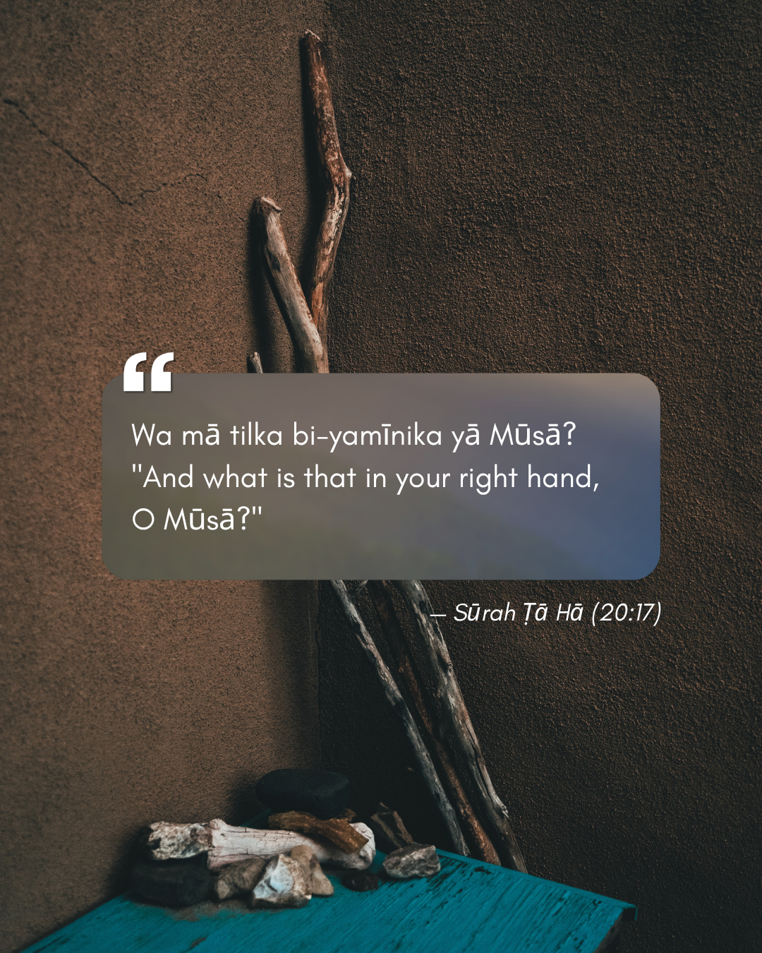 Sūrah Ṭā Hā (20:17)